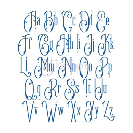 Stitchtopia Memphis Blues Embroidery Font - All Letters
