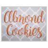 Almond Cookies Embroidery Font #1 .75" 1" 1.25" 1.5" 2"
