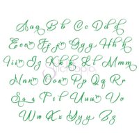 English Garden Embroidery Font 1