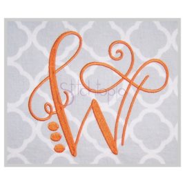 Lovely Embroidery Monogram 4″ 4.5″ 5″ 6″ 7″ 8″