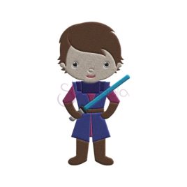 Space Anakin Embroidery Design