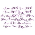 Abbey Road Embroidery Font #2 .5