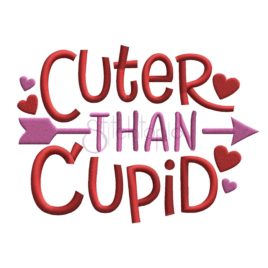 Cuter Than Cupid Embroidery Design