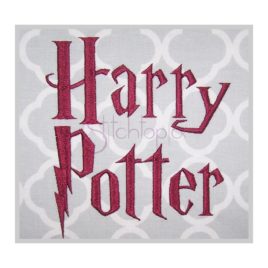 Harry Potter Embroidery Font .75″ 1″ 1.25″ 1.5″ 2″