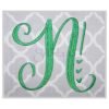 Notting Hill Embroidery Monogram 4" 4.5" 5" 6" 7" 8"