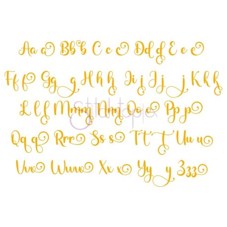 Stitchtopia Shelby Embroidery Font - All Letters