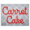 Carrot Cake Embroidery Font .75" 1" 1.25" 1.5" 2"