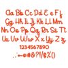 Carrot Cake Embroidery Font .75" 1" 1.25" 1.5" 2" - Image 2