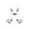 Bean Stitch Bunny Gnome Applique - Image 2