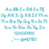 Blue Skies Embroidery Font .75" 1" 1.25" 1.5" 2" - Image 2