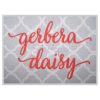 Gerbera Daisy #2 Embroidery Font 1" 1.25" 1.5" 2" 2.5"