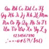 Gerbera Daisy #1 Embroidery Font  1" 1.25" 1.5" 2" 2.5" - Image 2