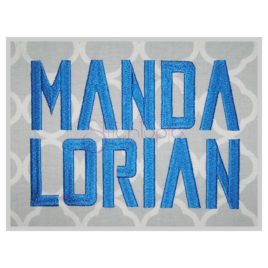 Manda Lorian Embroidery Font .5″ .75″ 1″ 1.25 1.5″ 2″ 2.5″