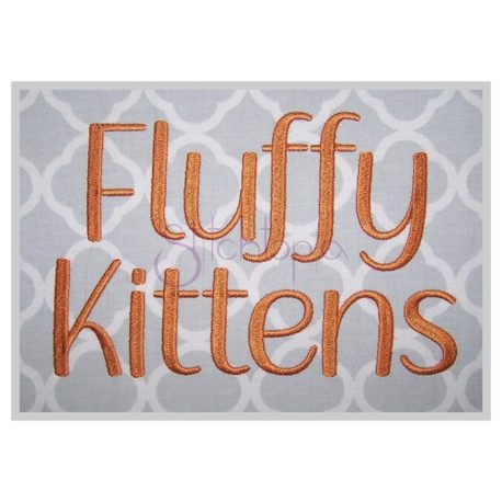 Stitchtopia Fluffy Kittens Embroidery Font