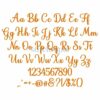 Golden Valley Embroidery Font .75" 1" 1.25" 1.5" 2" - Image 2
