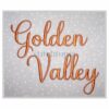 Golden Valley Embroidery Font .75" 1" 1.25" 1.5" 2"