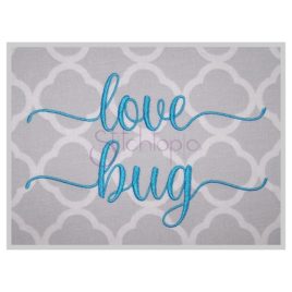 Love Bug Embroidery Font #2 – .75″ 1″ 1.25″ 1.5″ 2″
