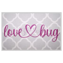 Love Bug Embroidery Font #3 – .75″ 1″ 1.25″ 1.5″ 2″
