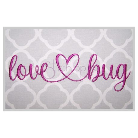 Stitchtopia Love Bug #3 Embroidery Font