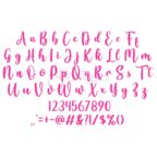 Wagging Tails Embroidery Font .75