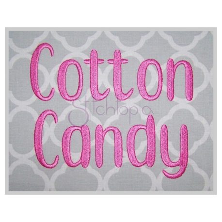 Stitchtopia Cotton Candy Embroidery Font
