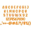 Wiggly Worms Embroidery Font .5" .75" 1" 1.25 1.5" 2" 2.5" - Image 2