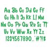 Vanilla Latte Embroidery Font .75" 1" 1.25" 1.5" 2" - Image 2