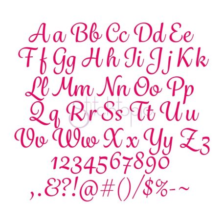 Stitchtopia Juniper Embroidery Font Set - All Letters