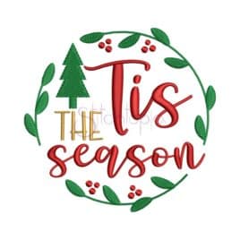 Tis The Season 2 Embroidery Design