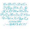 Amalfi Coast Embroidery Font 3" 3.5" 4" 5" 6" - Image 2
