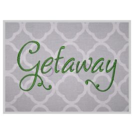 Getaway Embroidery Font 1″ 1.25″ 1.5″ 2″ 2.5″ 3″ 3.5″