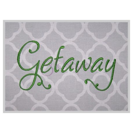 Stitchtopia Getaway Embroidery Font