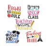 School Embroidery Design Set #2