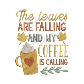 The Leaves Are Falling Embroidery Design