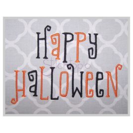 Happy Halloween Embroidery Font 1″ 1.25″ 1.5″ 2″ 2.5″