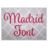 Madrid Embroidery Font 2.5" 3" 3.5" 4" 5"