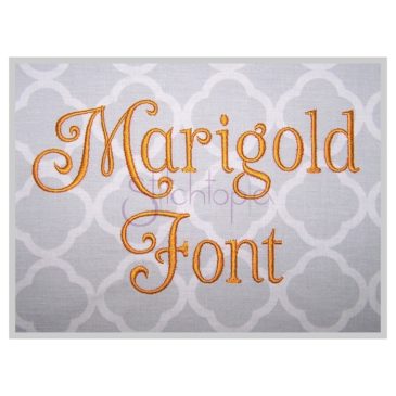 Marigold Embroidery Font 1