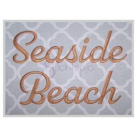 Seaside Beach Embroidery Font .75″ 1″ 1.25″ 1.5″ 2″