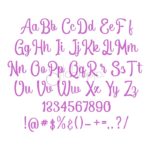 Adeline Embroidery Font - 1