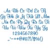 Merry Bright Embroidery Font .75" 1" 1.25" 1.5" 2" - Image 2