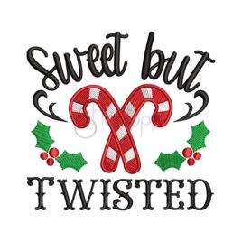 Sweet But Twisted Embroidery Design