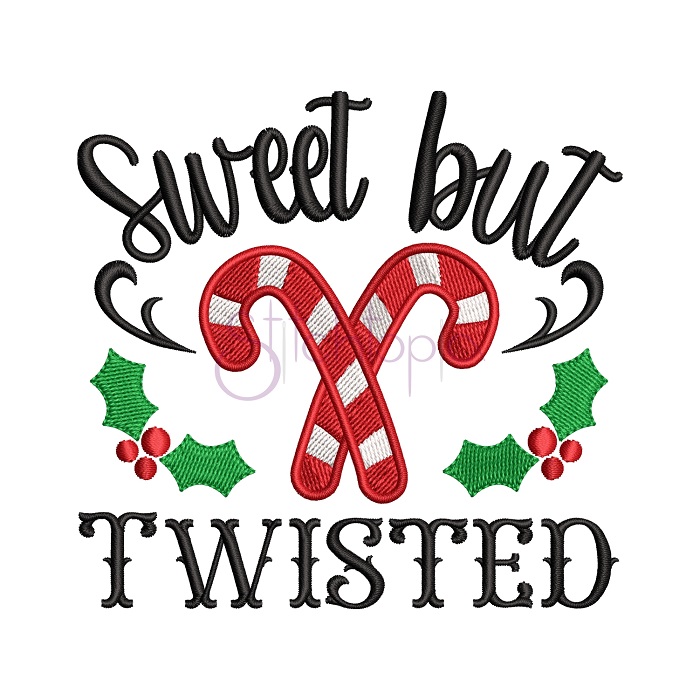 Sweet But Twisted Embroidery Design - Stitchtopia
