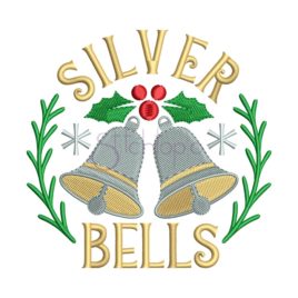 Silver Bells Embroidery Design