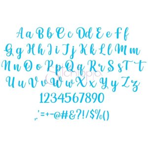 Winter Snow Embroidery Font 2.5