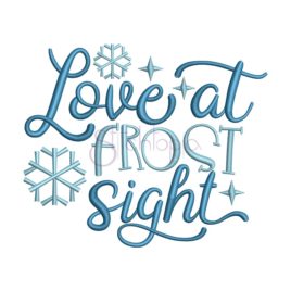 Love At Frost Sight Embroidery Design