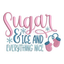 Sugar & Ice Embroidery Design