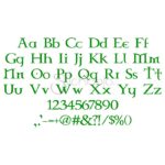 Celtic Embroidery Font .75