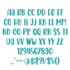 Cute Llama Embroidery Font .75" 1" 1.25" 1.5" 2" - Image 2