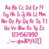 Dragon Fruit Embroidery Font 1" 1.5" 2" 2.5" 3" - Image 2