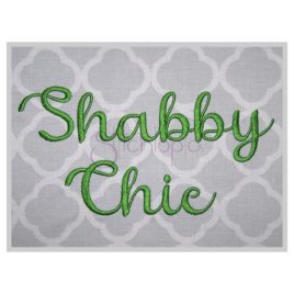 * Shabby Chic Embroidery Font .75″ 1″ 1.25″ 1.5″ 2″